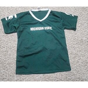 Michigan State Franklin Sports M NCAA Kids Mesh Football Jersey  Green White